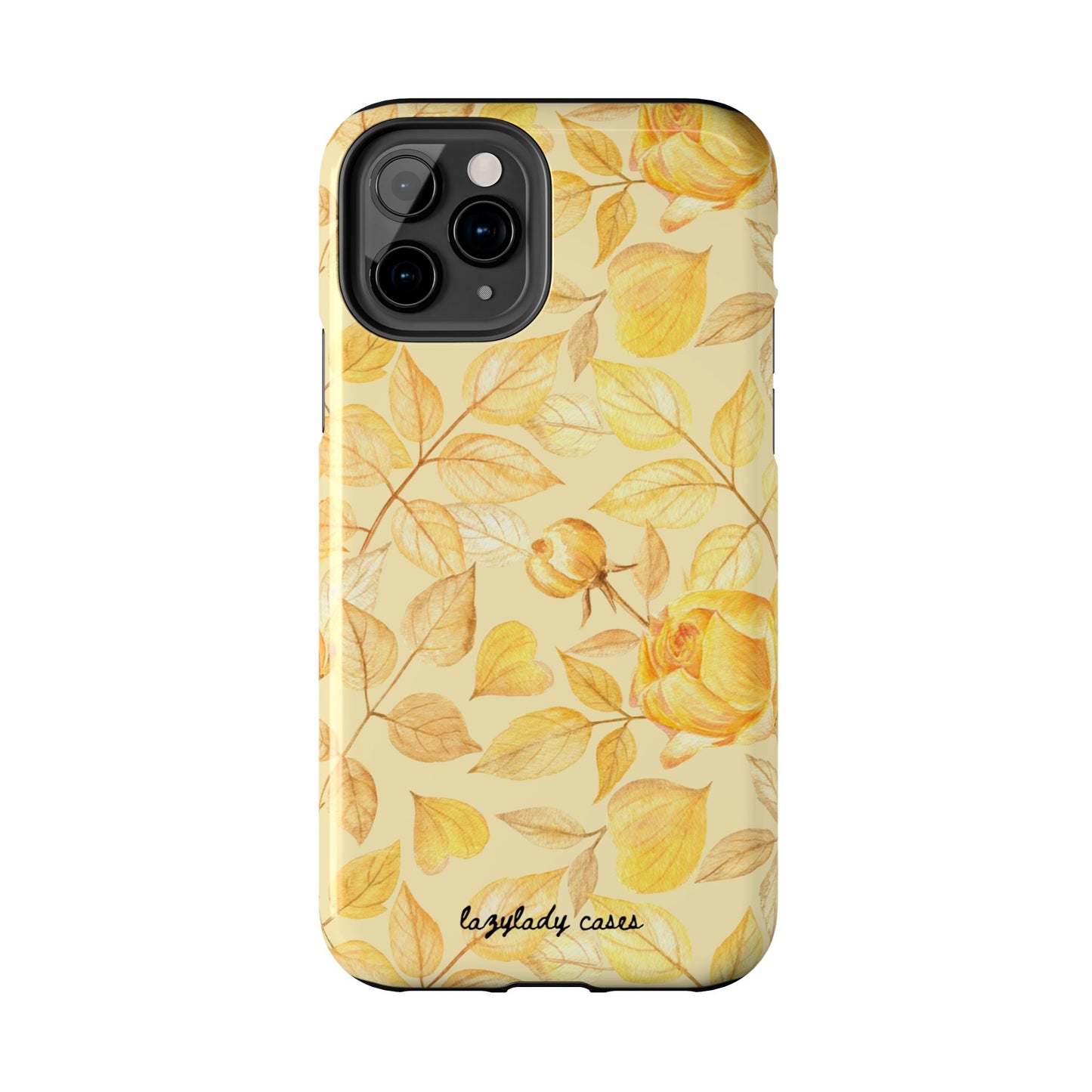 Yellow Dusk Tough Phone Case – Durable Protection with Yellow Roses Design