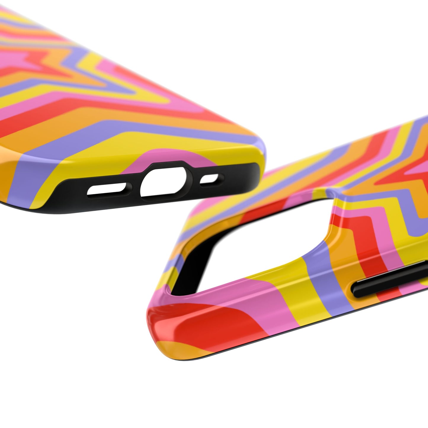 Colorful Star Pattern Tough Phone Cases | Durable Phone Cover, Unique Gifts, Trendy Accessories, Fun Tech Style