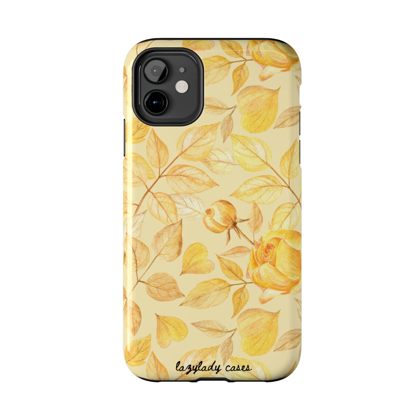 Yellow Dusk Tough Phone Case – Durable Protection with Yellow Roses Design