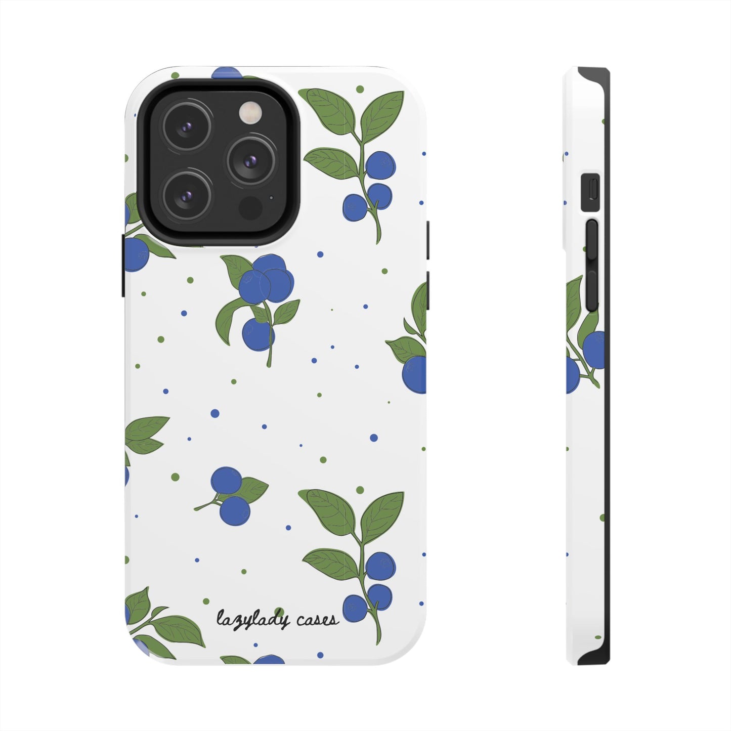 Blueberry Tough Phone Case - Durable Berry Design for Everyday Protection