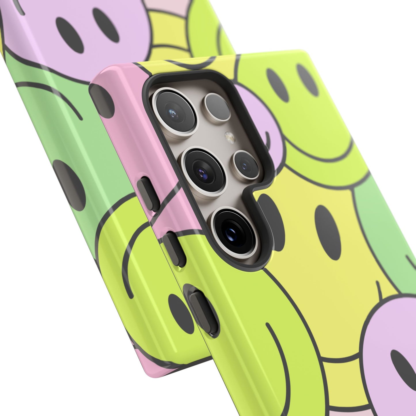 Colorful Smile Face Phone Case - Tough Protection & Fun Design