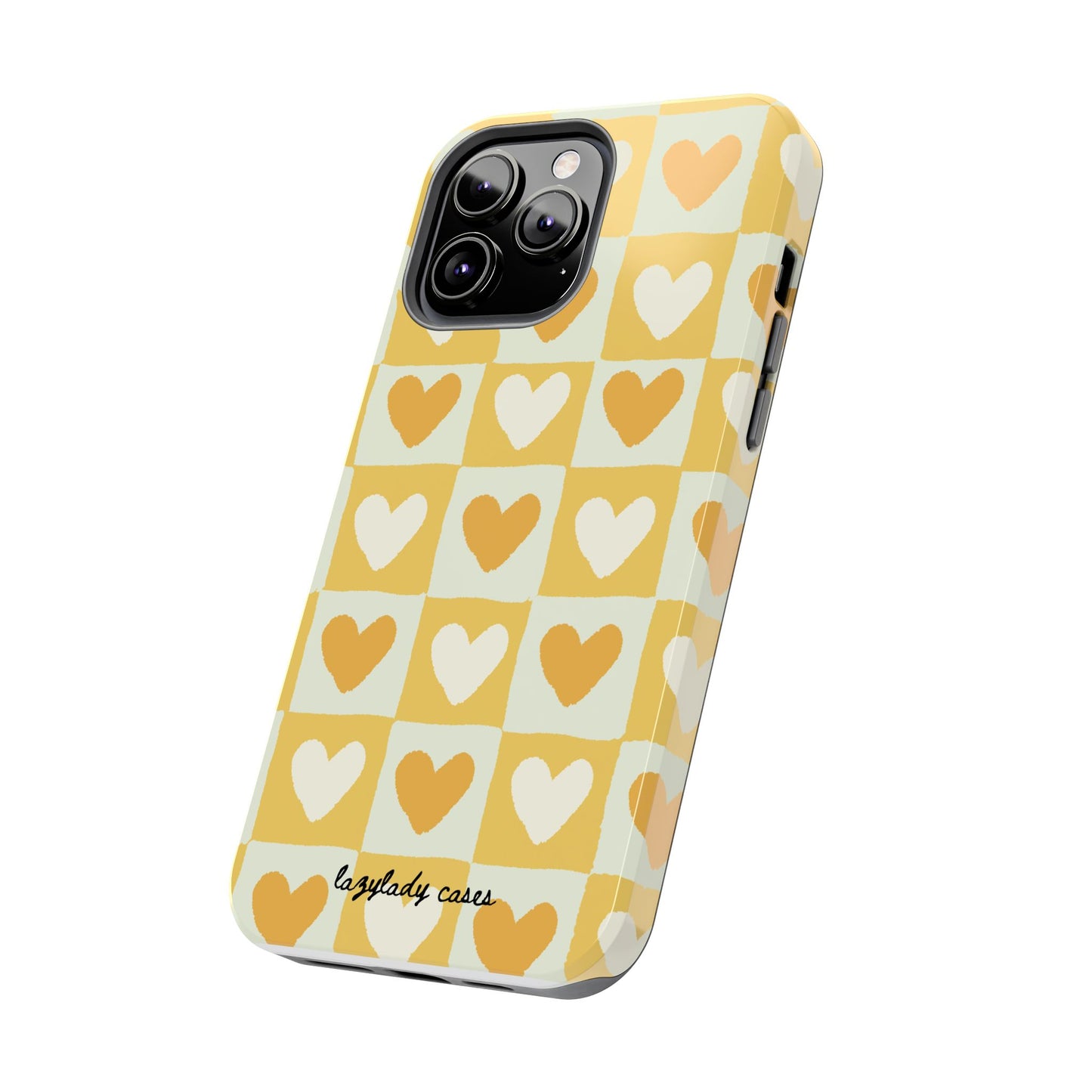 Heart Pattern Tough Phone Case - Cute & Durable for Everyday Use