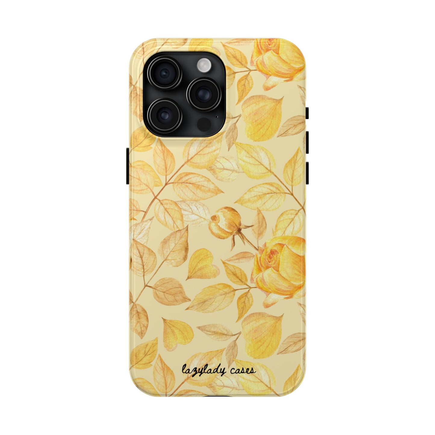 Yellow Dusk Tough Phone Case – Durable Protection with Yellow Roses Design