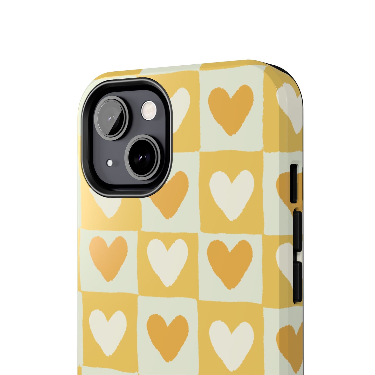 Heart Pattern Tough Phone Case - Cute & Durable for Everyday Use