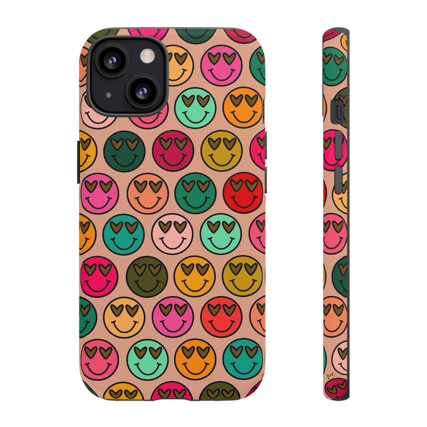 Colorful Smiley Phone Case | Tough Cases, Cute Phone Cover, Happy Vibes, Gift for Friends, Fun Phone Accessory