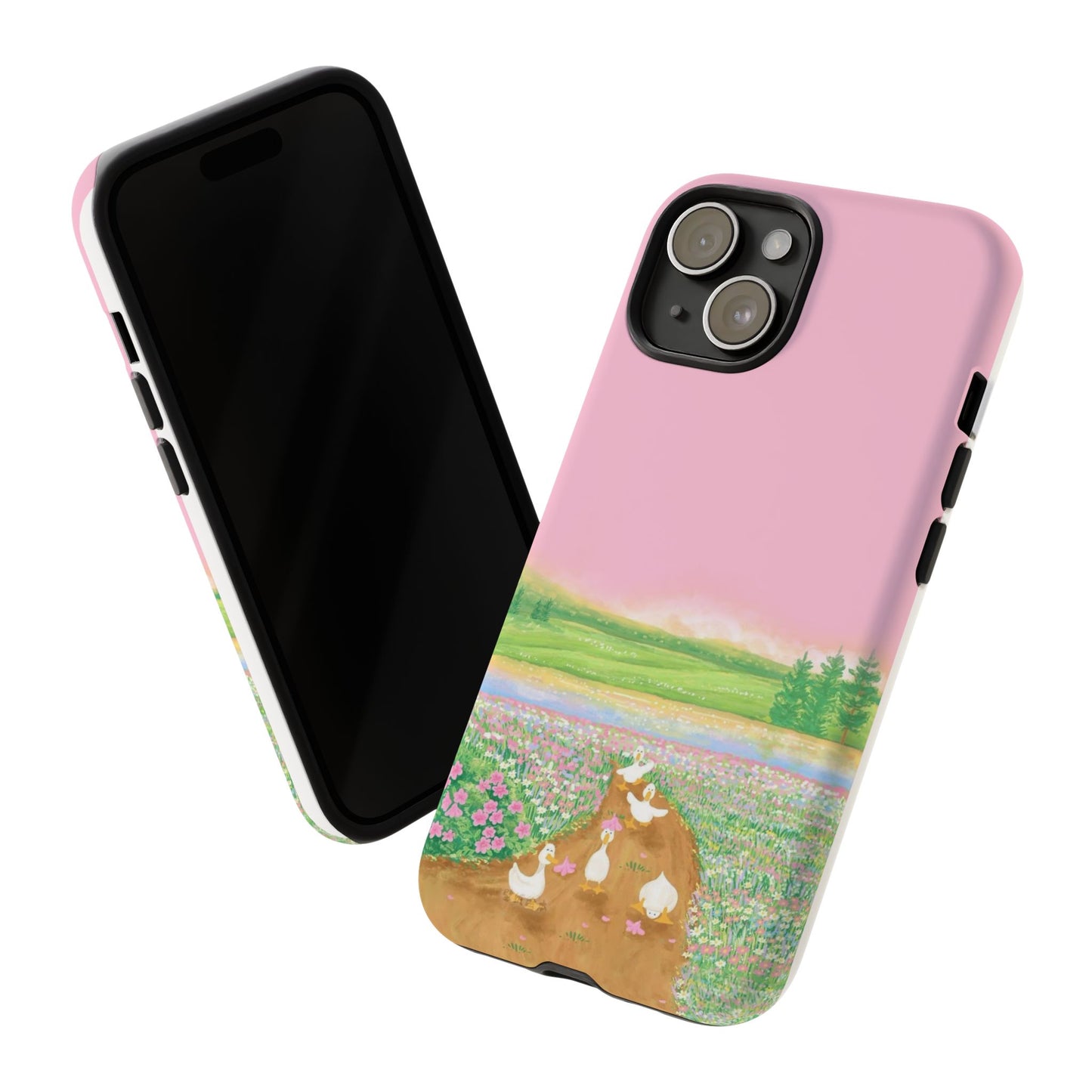 Pastel Floral Phone Case, Tough Cases for Nature Lovers, Cute Phone Accessories, Spring Gifts, Unique Mobile Covers