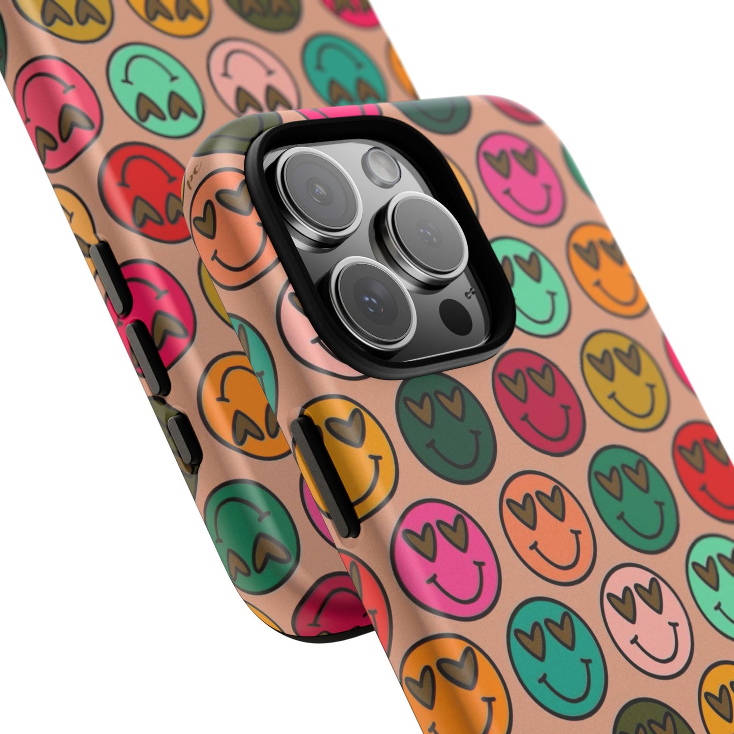 Colorful Smiley Phone Case | Tough Cases, Cute Phone Cover, Happy Vibes, Gift for Friends, Fun Phone Accessory