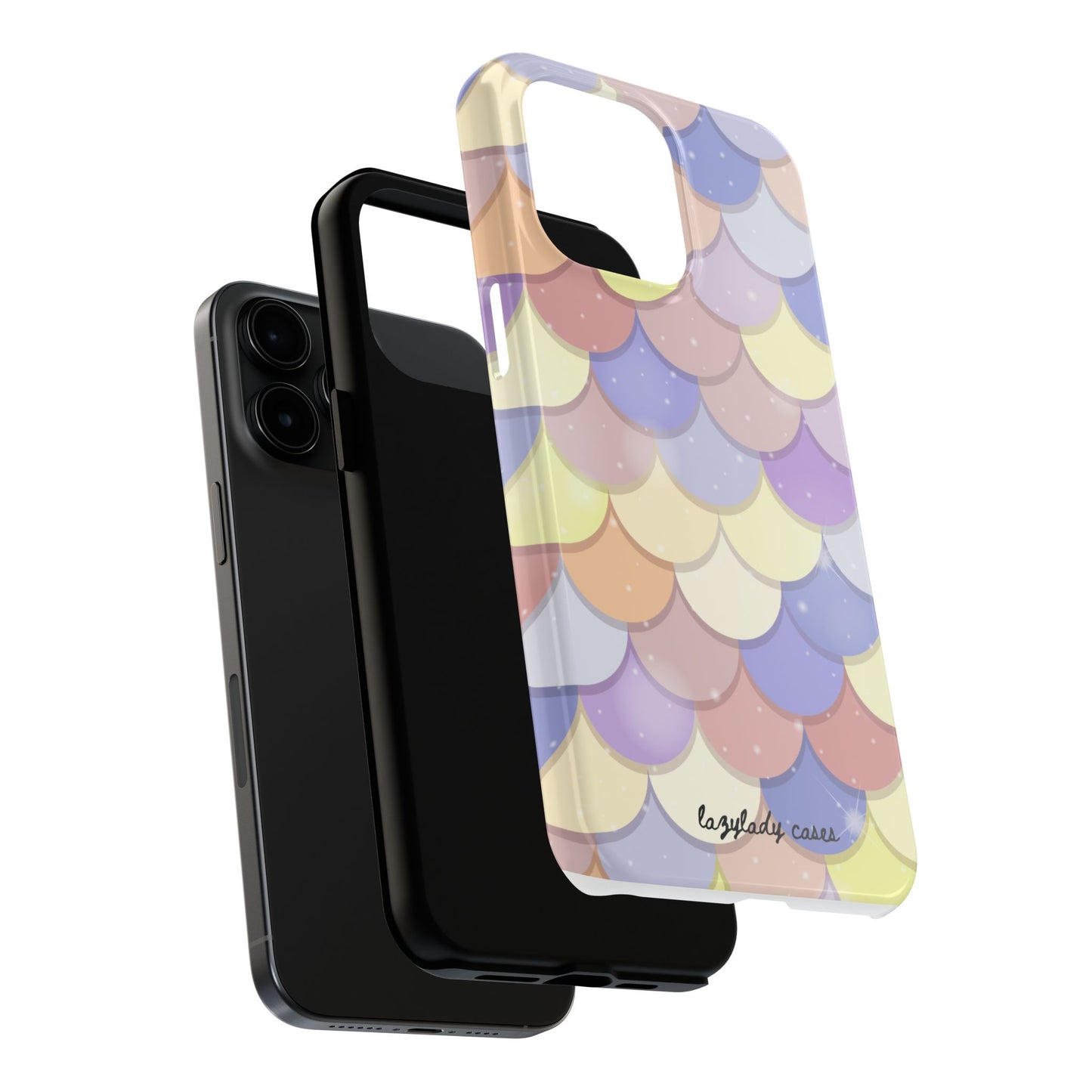 Mermaid Scale Tough Phone Case - Durable Protection with Colorful Design