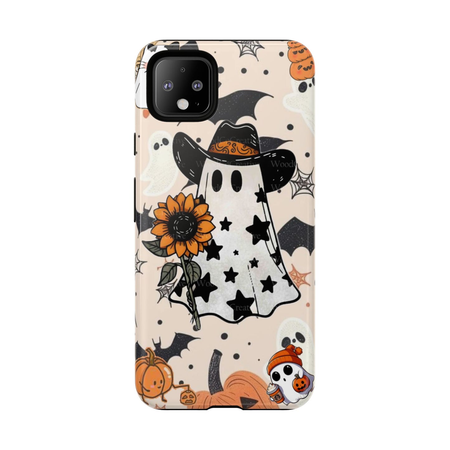Cute Ghost Phone Case, Halloween Decor, Spooky Gift, Fall Accessories, Pumpkin Lover's Gift, Autumn Vibes, Trick or Treat
