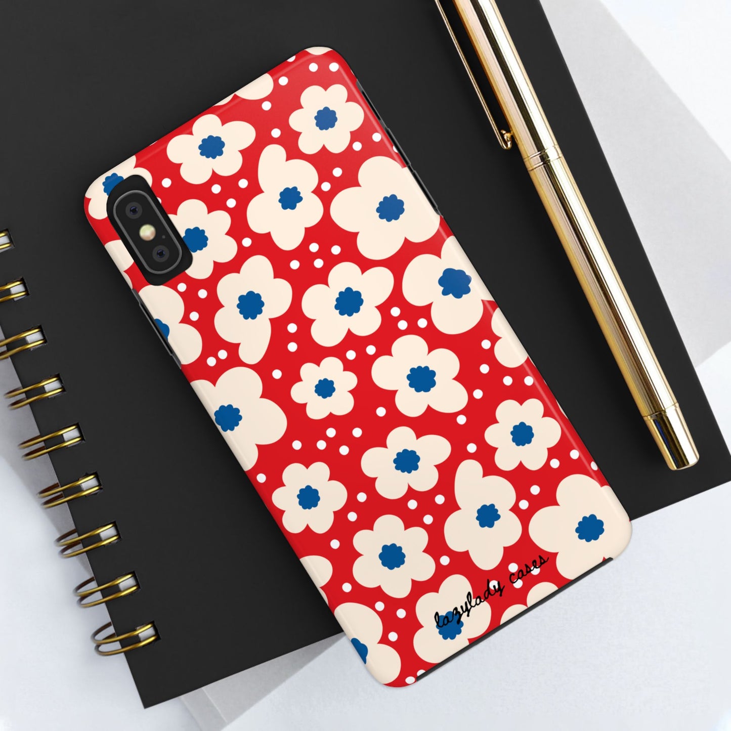Blossom Floral Tough Phone Case - Durable Protection with Vintage Charm