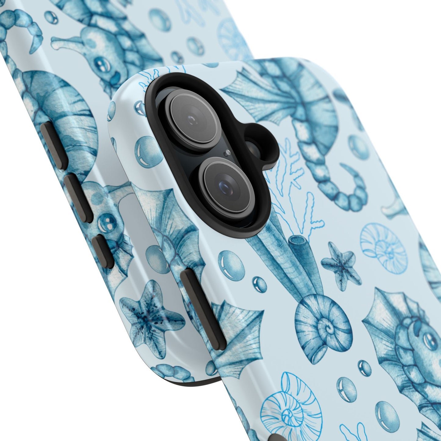 Coastal Seahorse Phone Case - Tough Protection with Beach Vibe