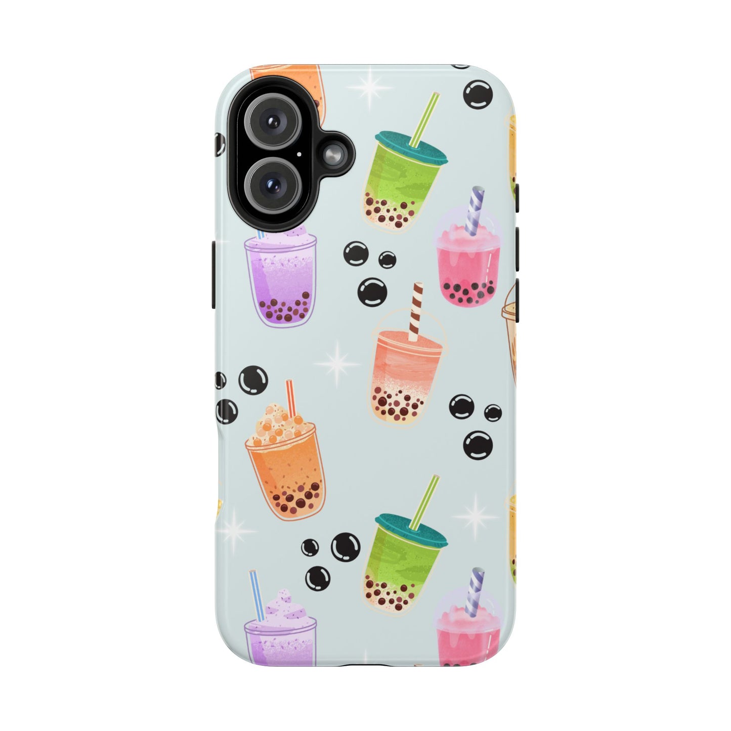 Colorful Boba Tea Phone Case, Tough Phone Cases for Drink Lovers, Cute Phone Accessory, Fun Gifts for Friends, Summer Vibes