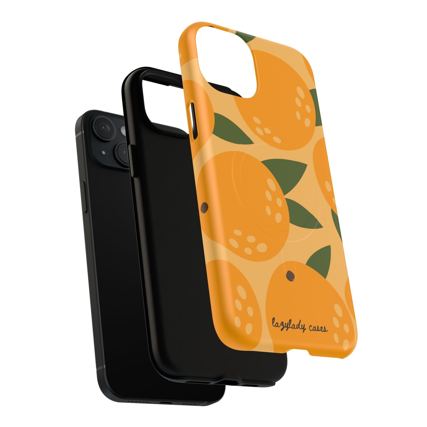 Citrus Orange Phone Case Magnetic Case for iPhone – Vibrant Orange Design