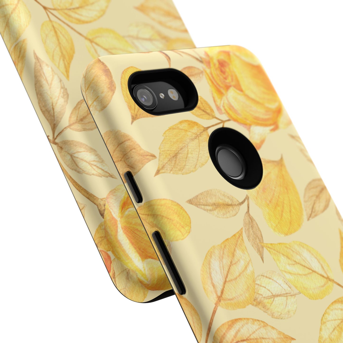 Yellow Dusk Tough Phone Case - Yellow Rose Design