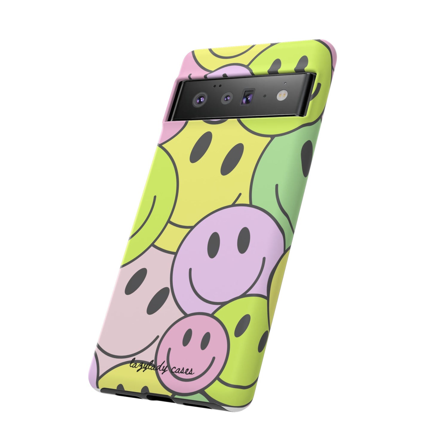 Colorful Smile Face Phone Case - Tough Protection & Fun Design