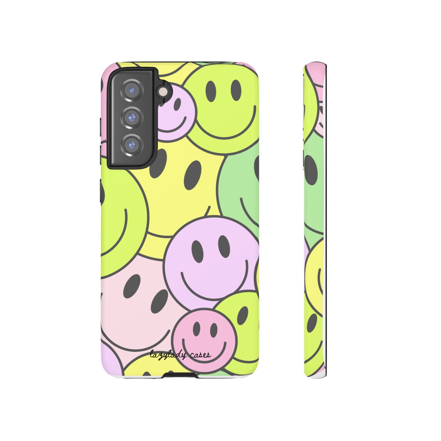 Colorful Smile Face Phone Case - Tough Protection & Fun Design