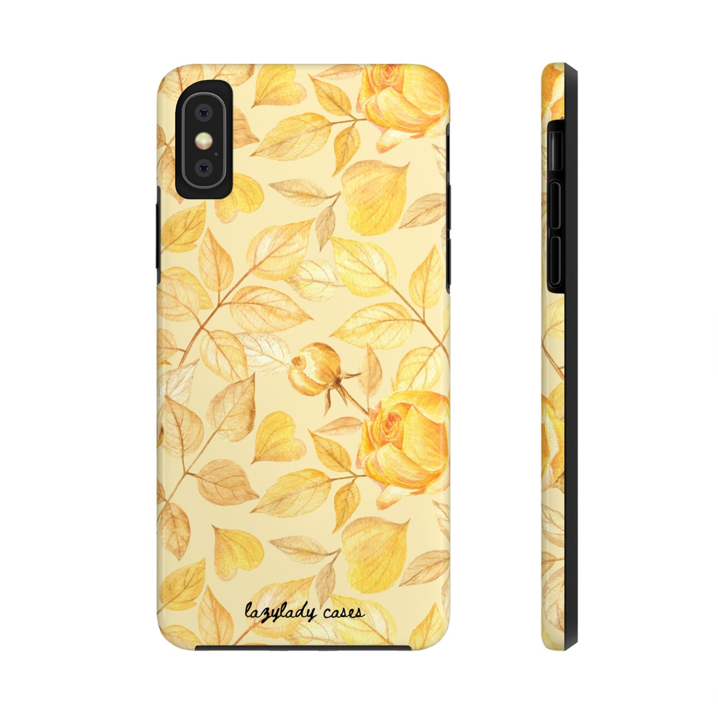Yellow Dusk Tough Phone Case – Durable Protection with Yellow Roses Design