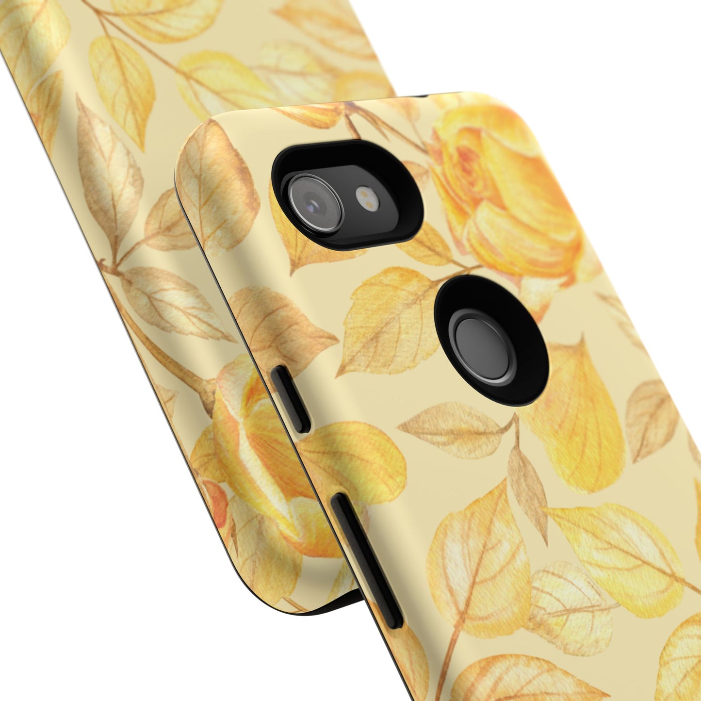 Yellow Dusk Tough Phone Case - Yellow Rose Design