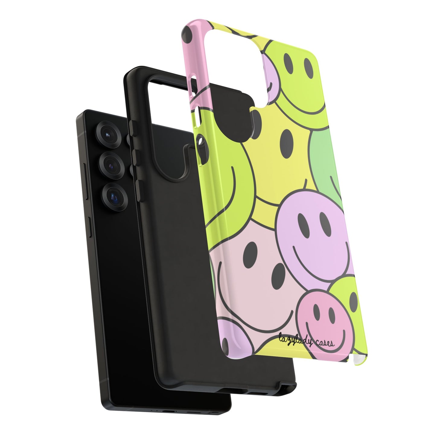 Colorful Smile Face Phone Case - Tough Protection & Fun Design