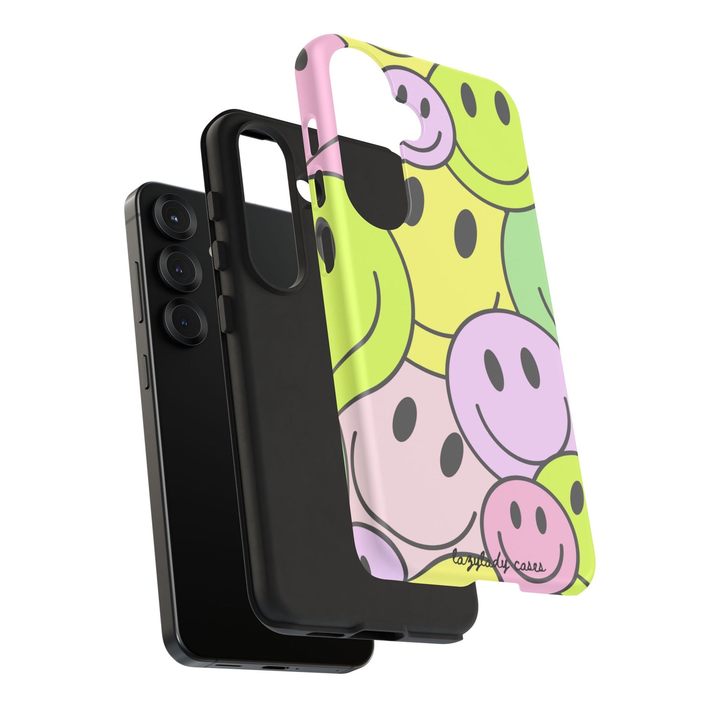 Colorful Smile Face Phone Case - Tough Protection & Fun Design