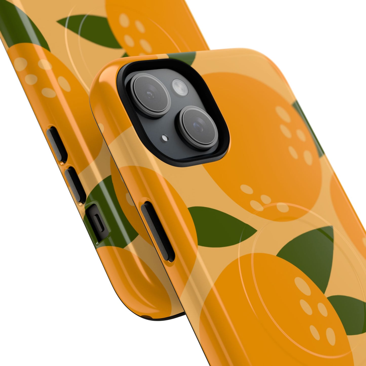 Citrus Orange Phone Case Magnetic Case for iPhone – Vibrant Orange Design
