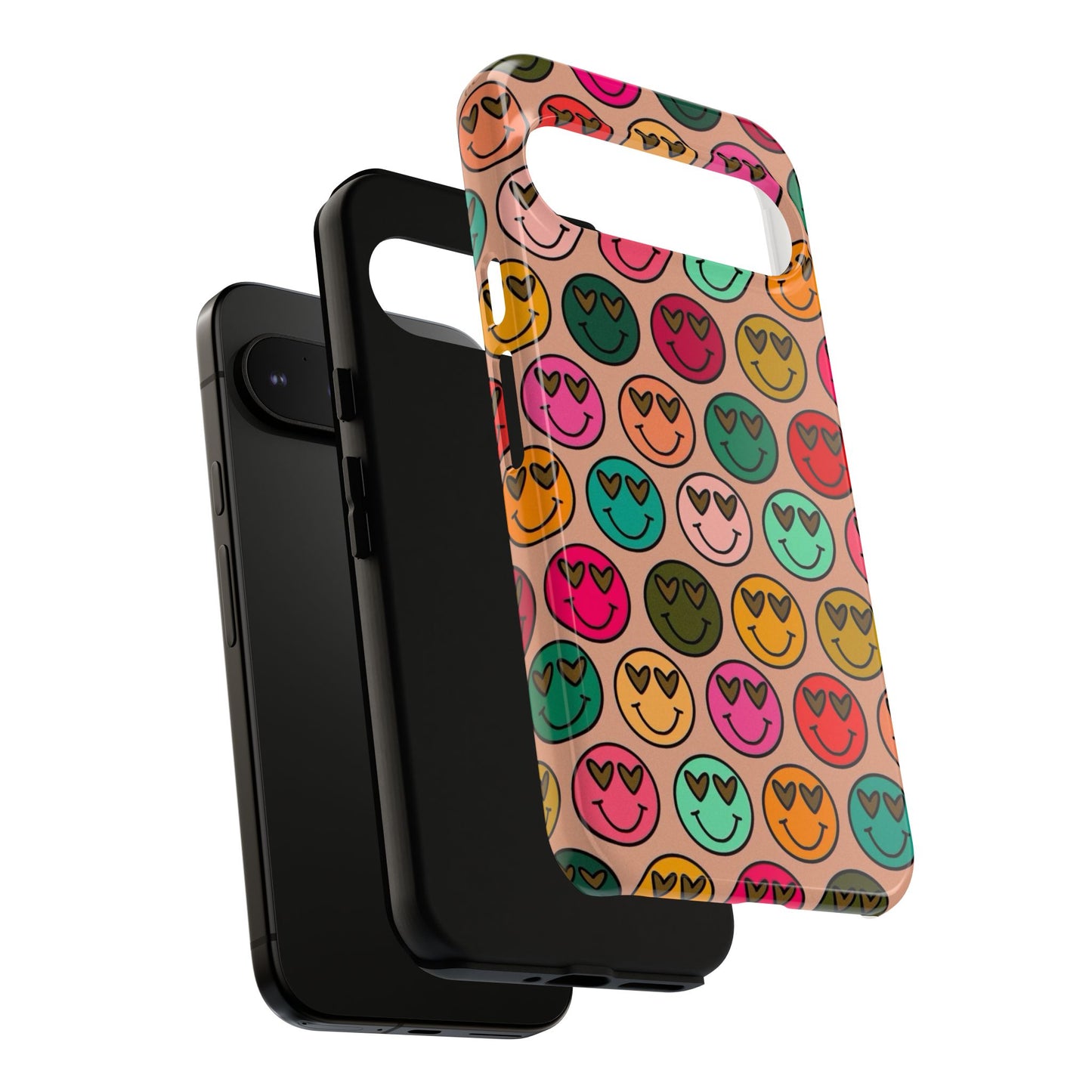 Colorful Smiley Phone Case | Tough Cases, Cute Phone Cover, Happy Vibes, Gift for Friends, Fun Phone Accessory