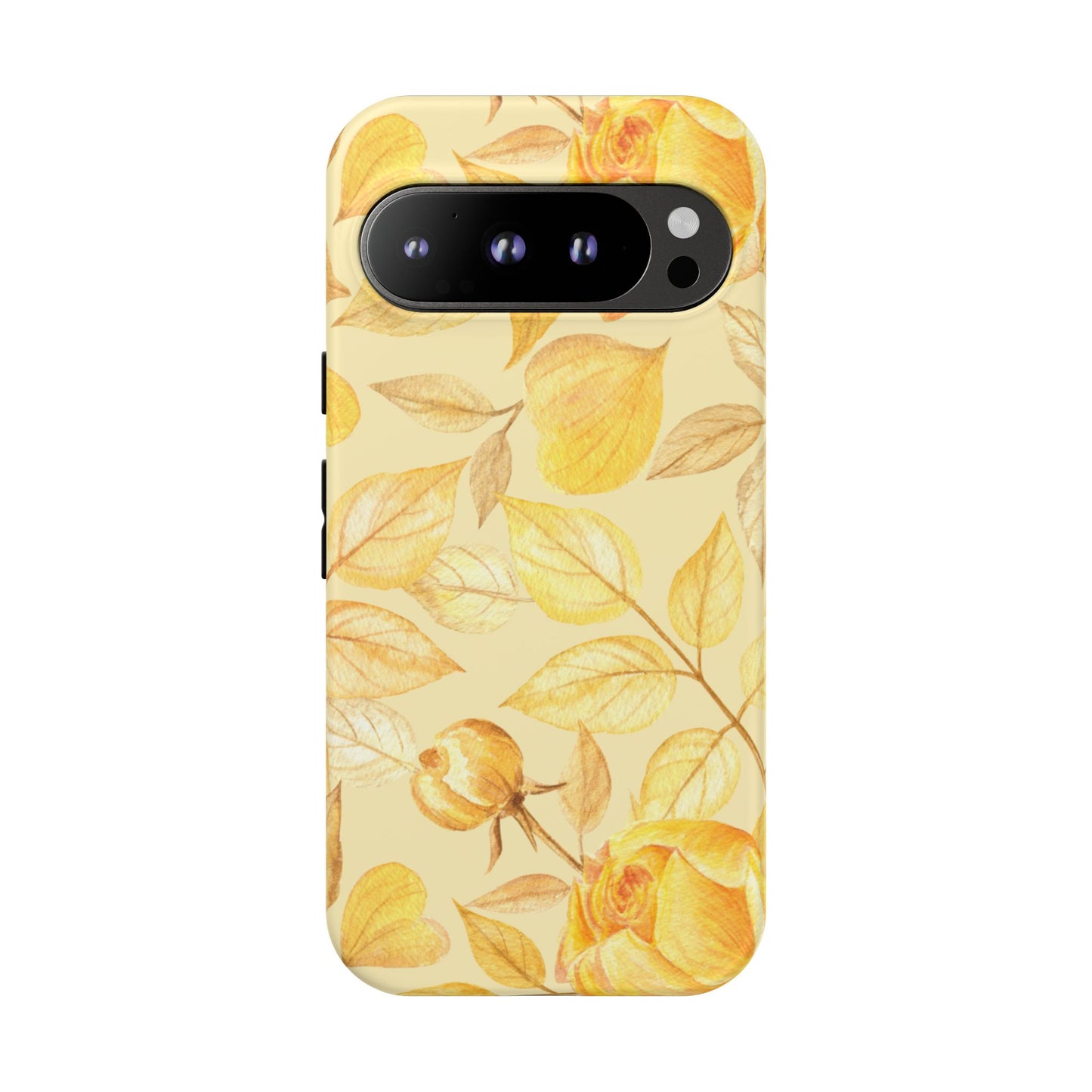 Yellow Dusk Tough Phone Case - Yellow Rose Design