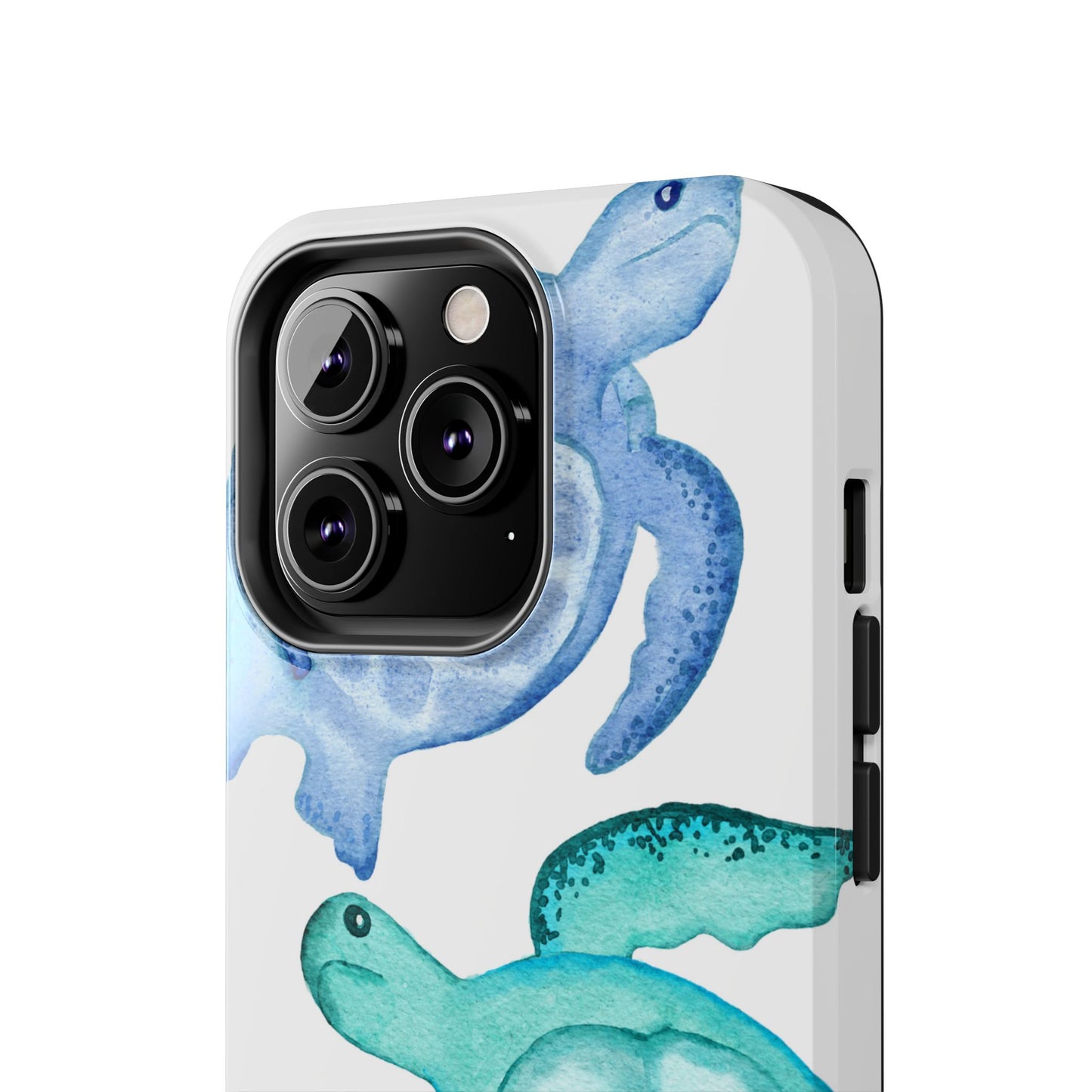 Ocean-Inspired Tough Phone Cases with Colorful Turtles