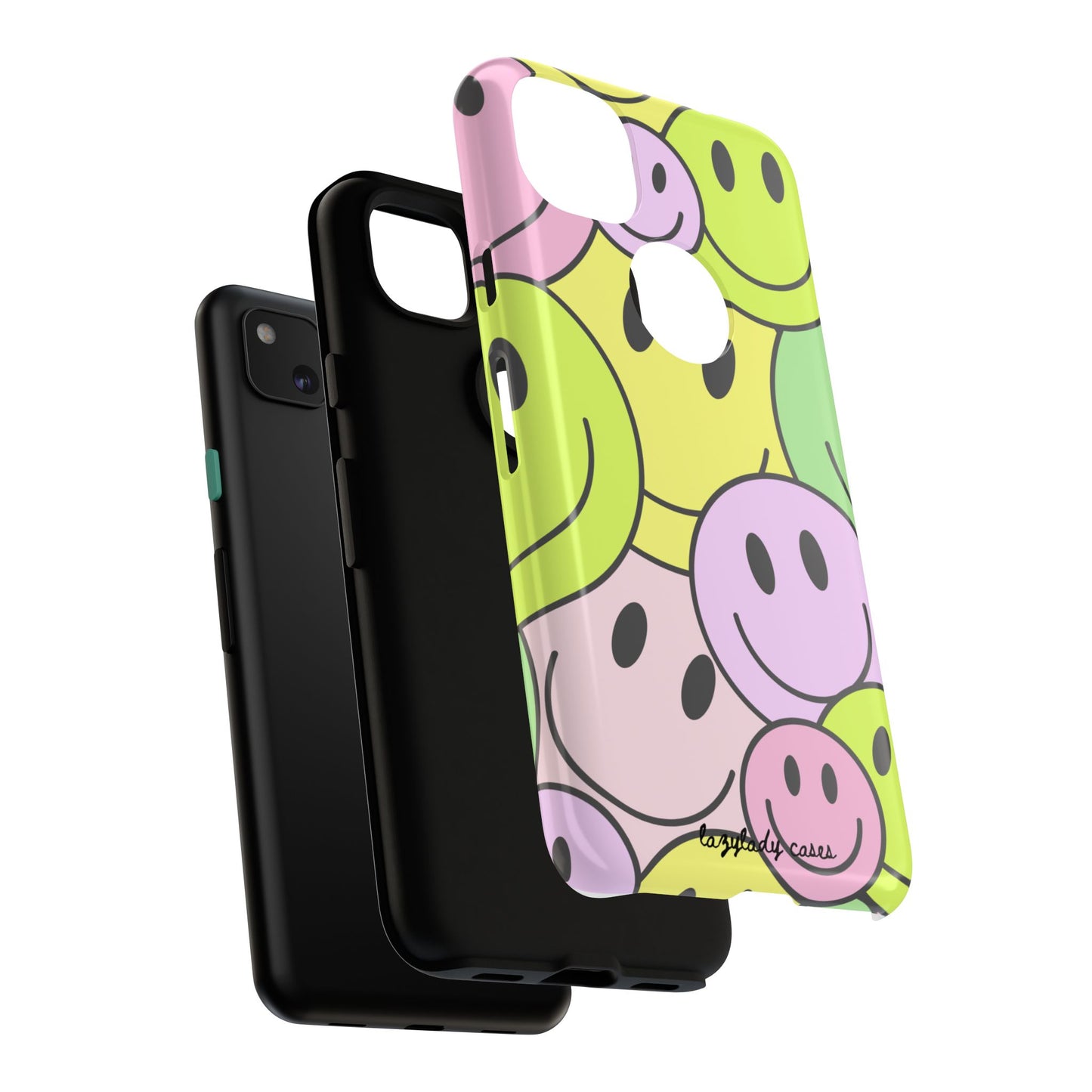 Colorful Smile Face Phone Case - Tough Protection & Fun Design