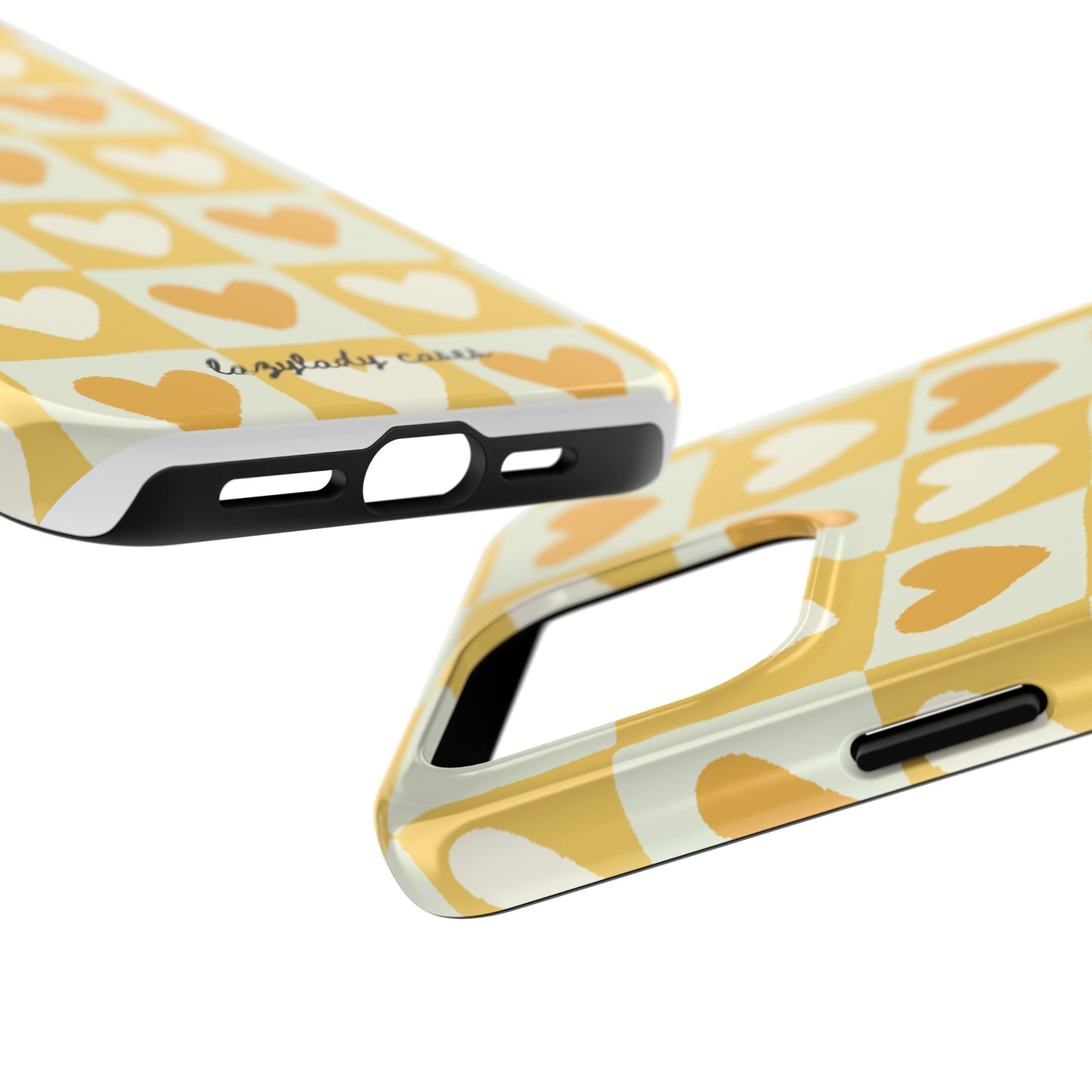 Heart Pattern Tough Phone Case - Cute & Durable for Everyday Use