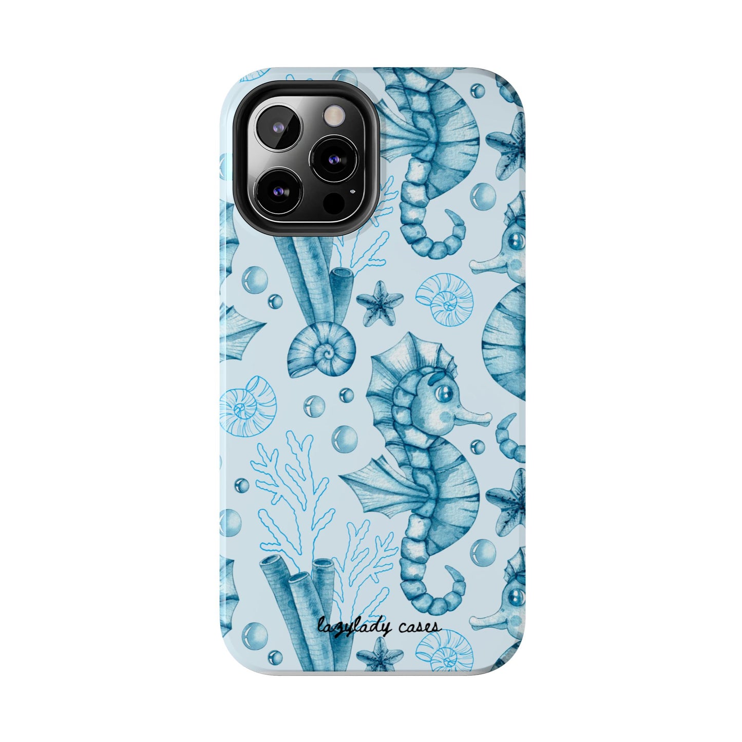 Coastal Seahorse Phone Case - Tough Protection with Beach Vibe