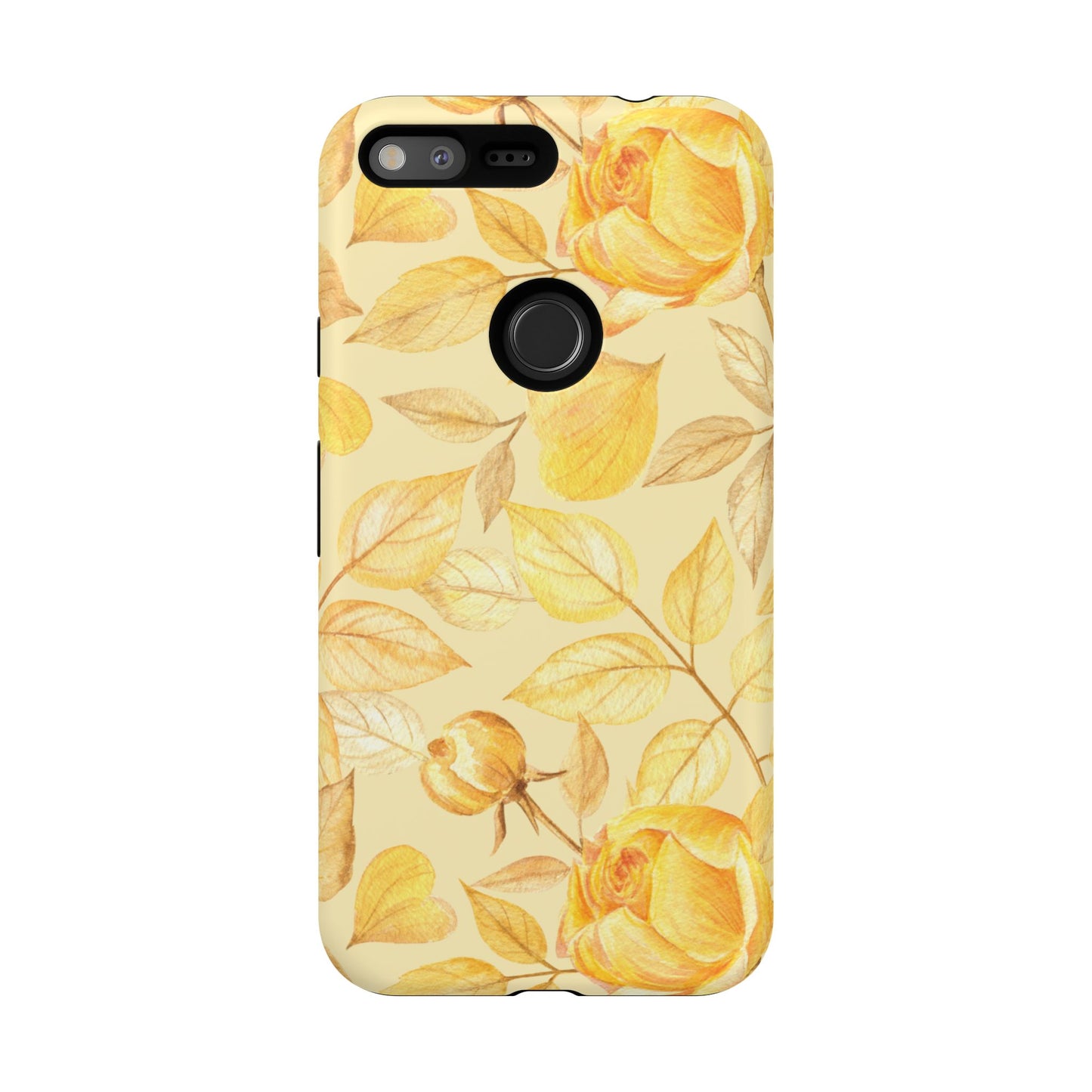 Yellow Dusk Tough Phone Case - Yellow Rose Design