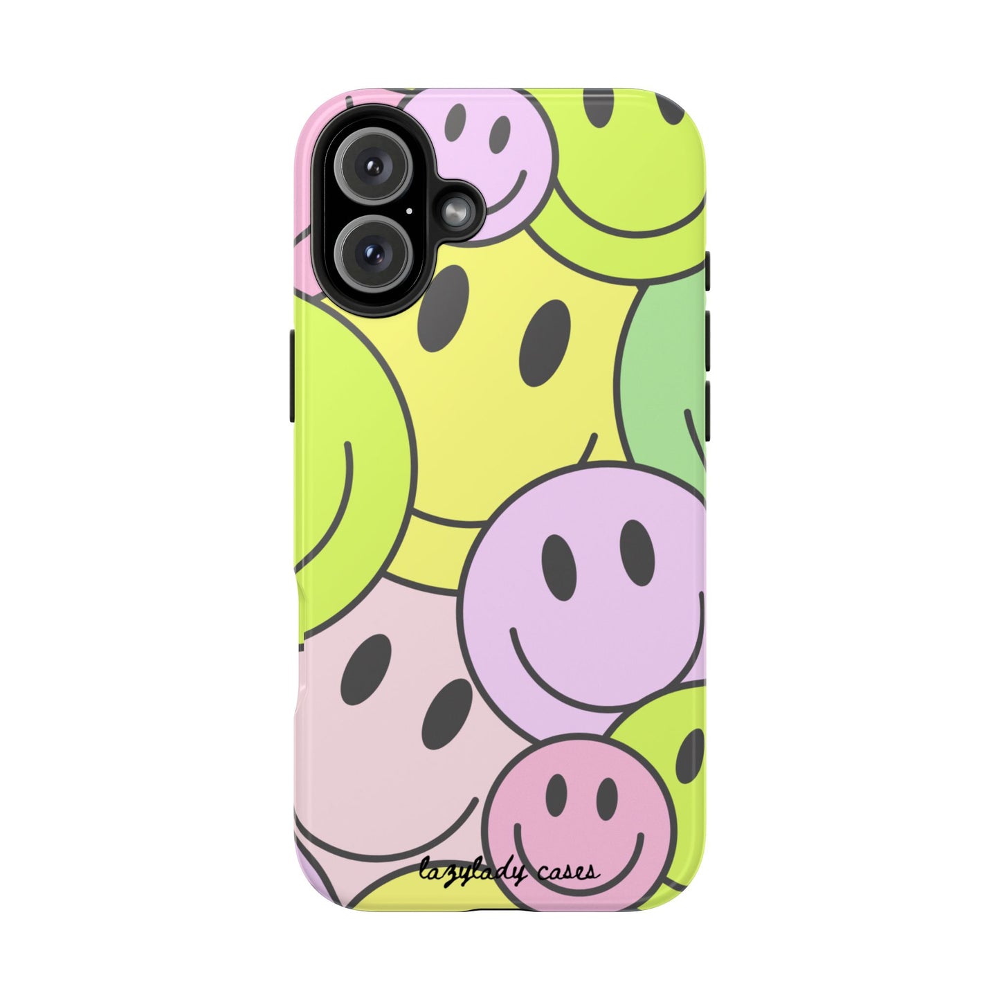 Colorful Smiley Face Tough Phone Case - Fun, Durable Protection for All Ages
