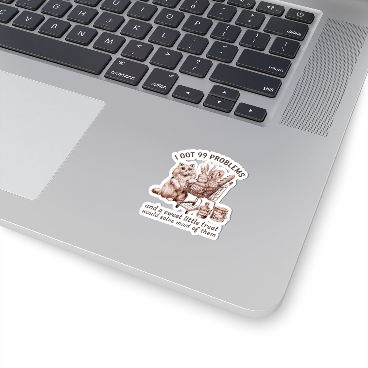 Cat-Themed Kiss-Cut Stickers, Cute Stickers, Bakery Stickers, Funny Cat Stickers, Laptop Stickers, Pet Lover Gifts