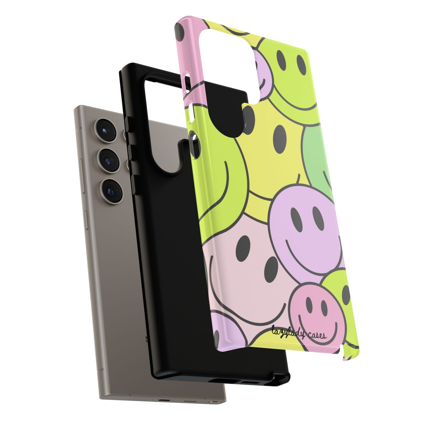 Colorful Smile Face Phone Case - Tough Protection & Fun Design