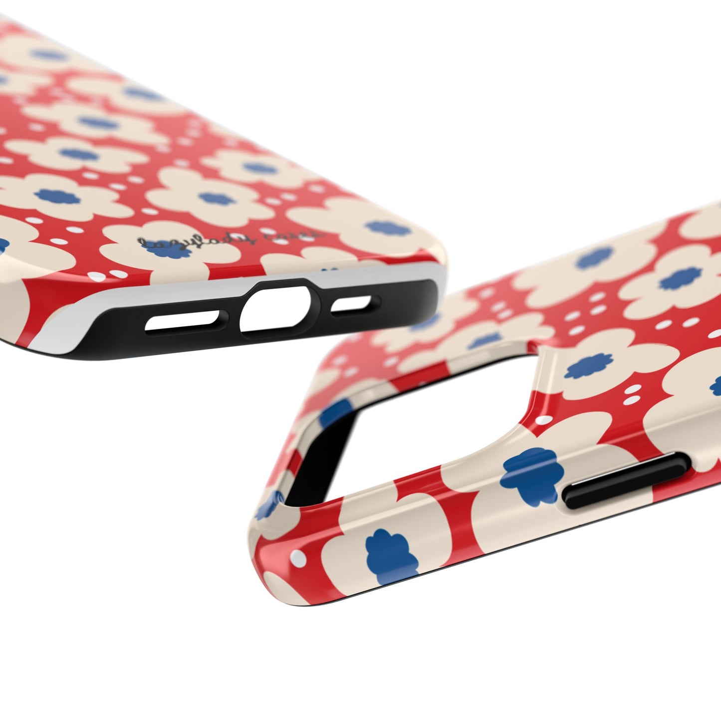Blossom Floral Tough Phone Case - Durable Protection with Vintage Charm