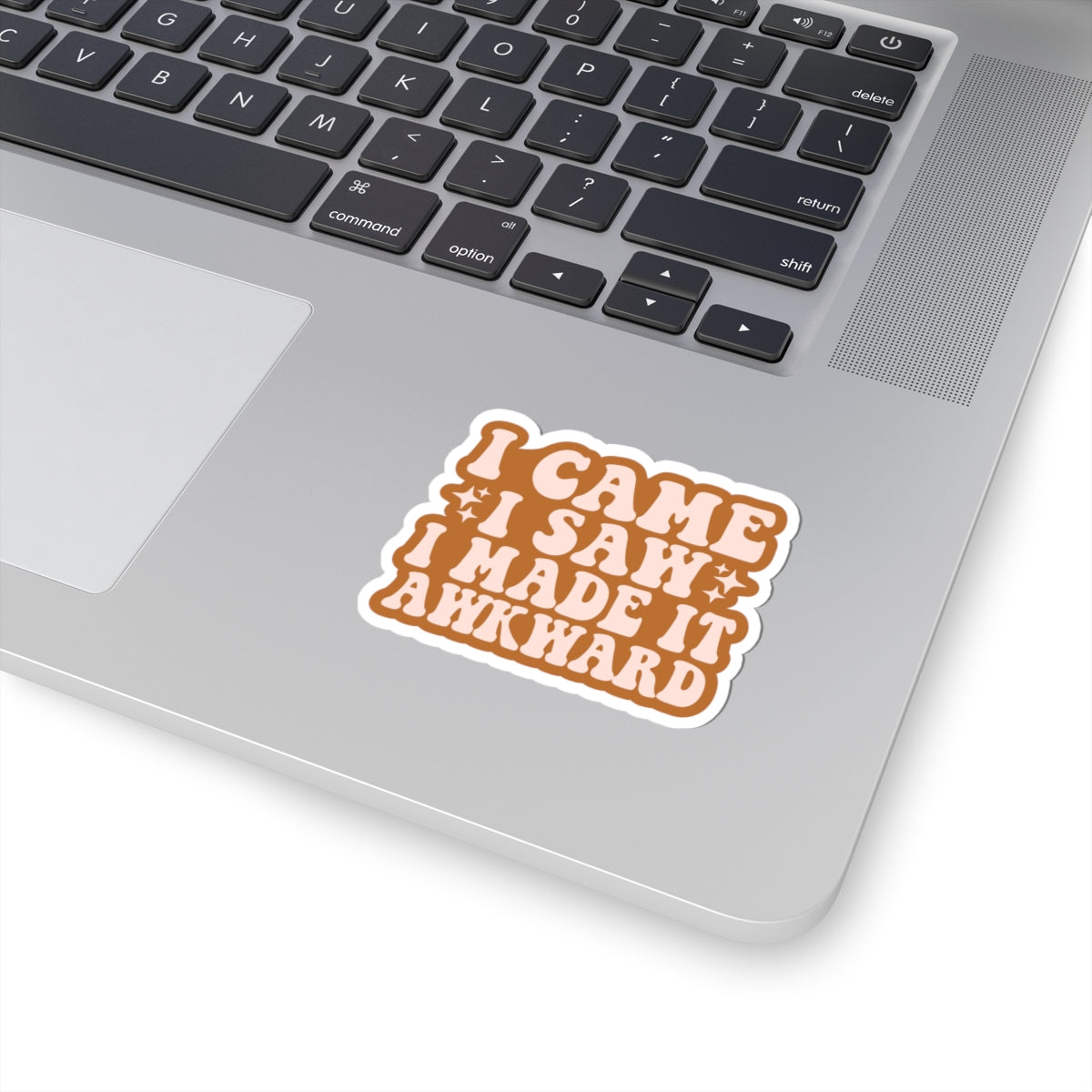 Funny Kiss-Cut Stickers, Quirky Laptop Decals, Humorous Gift for Friends, Office Decor, Awkward Moments Theme