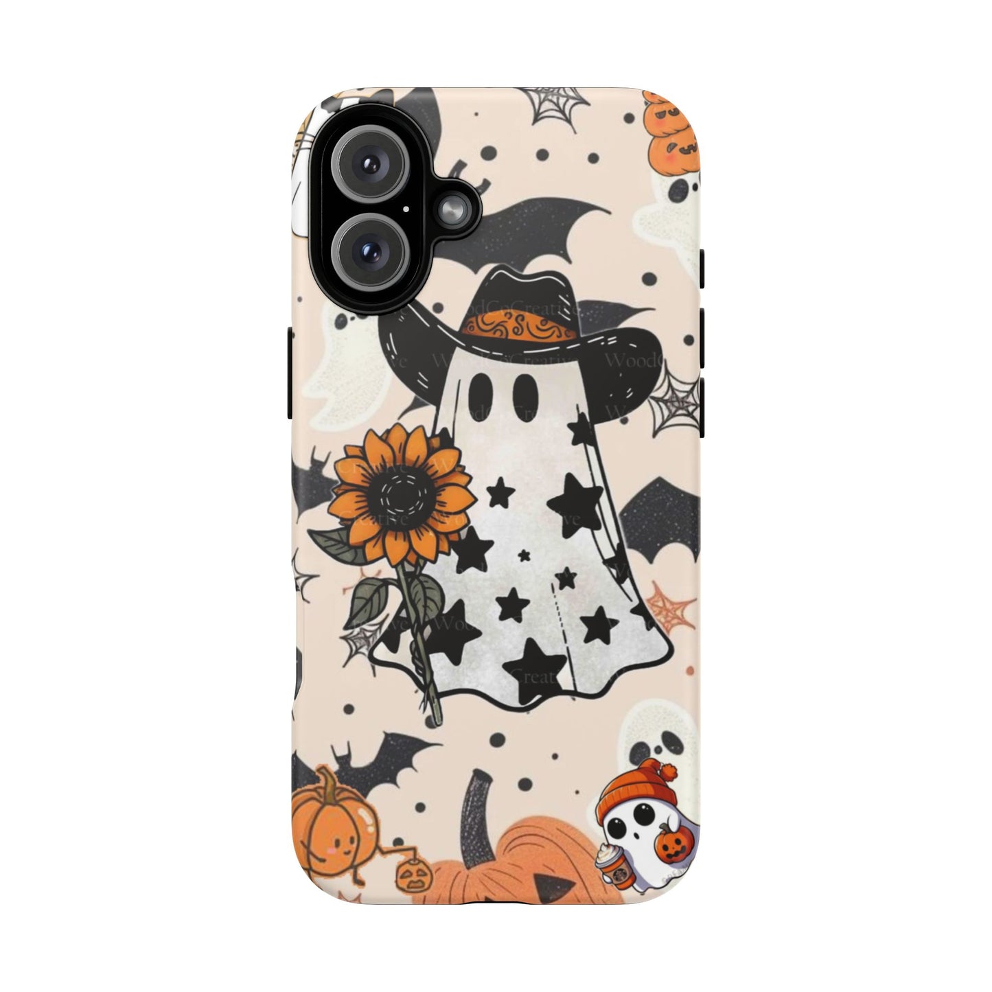 Cute Ghost Phone Case, Halloween Decor, Spooky Gift, Fall Accessories, Pumpkin Lover's Gift, Autumn Vibes, Trick or Treat