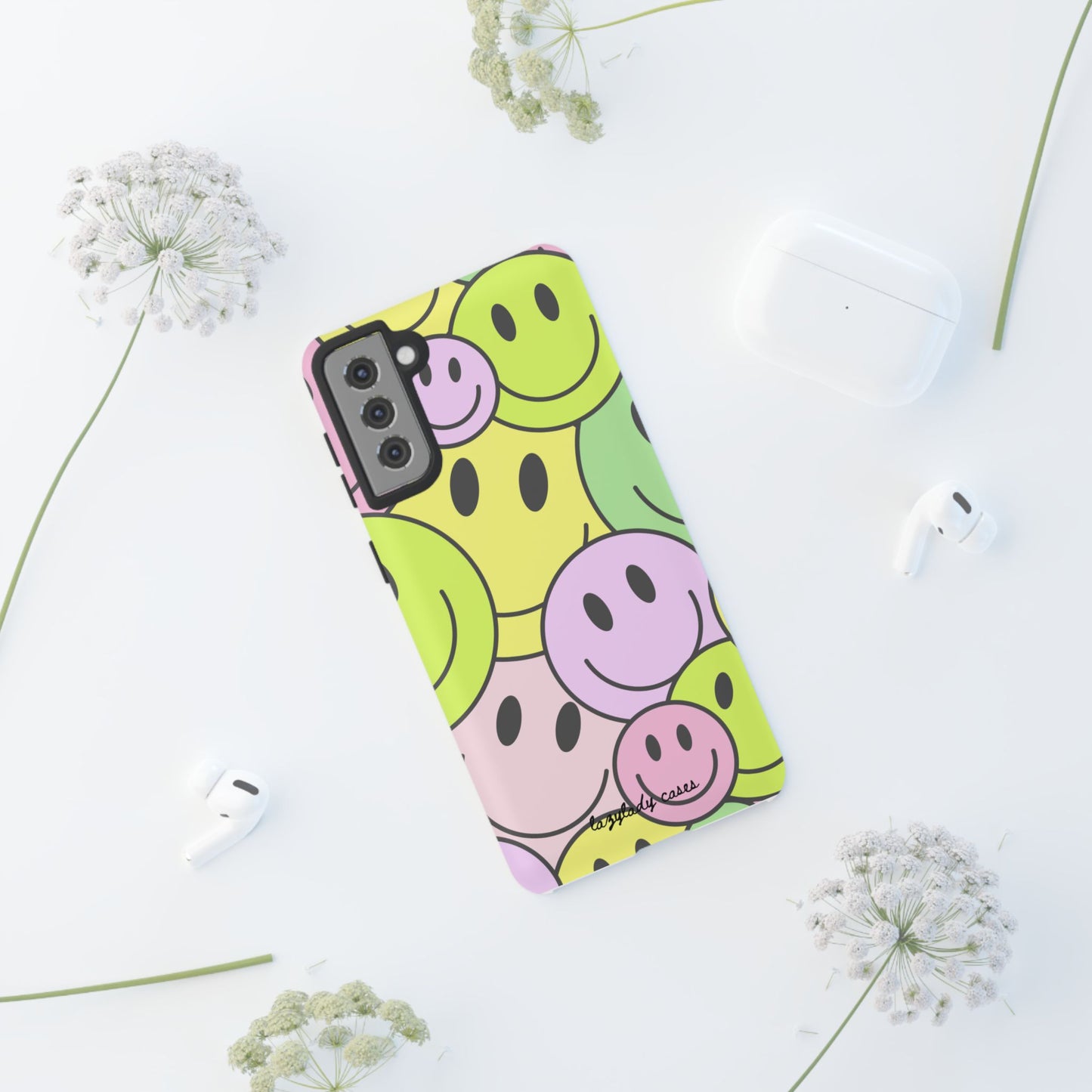 Colorful Smile Face Phone Case - Tough Protection & Fun Design