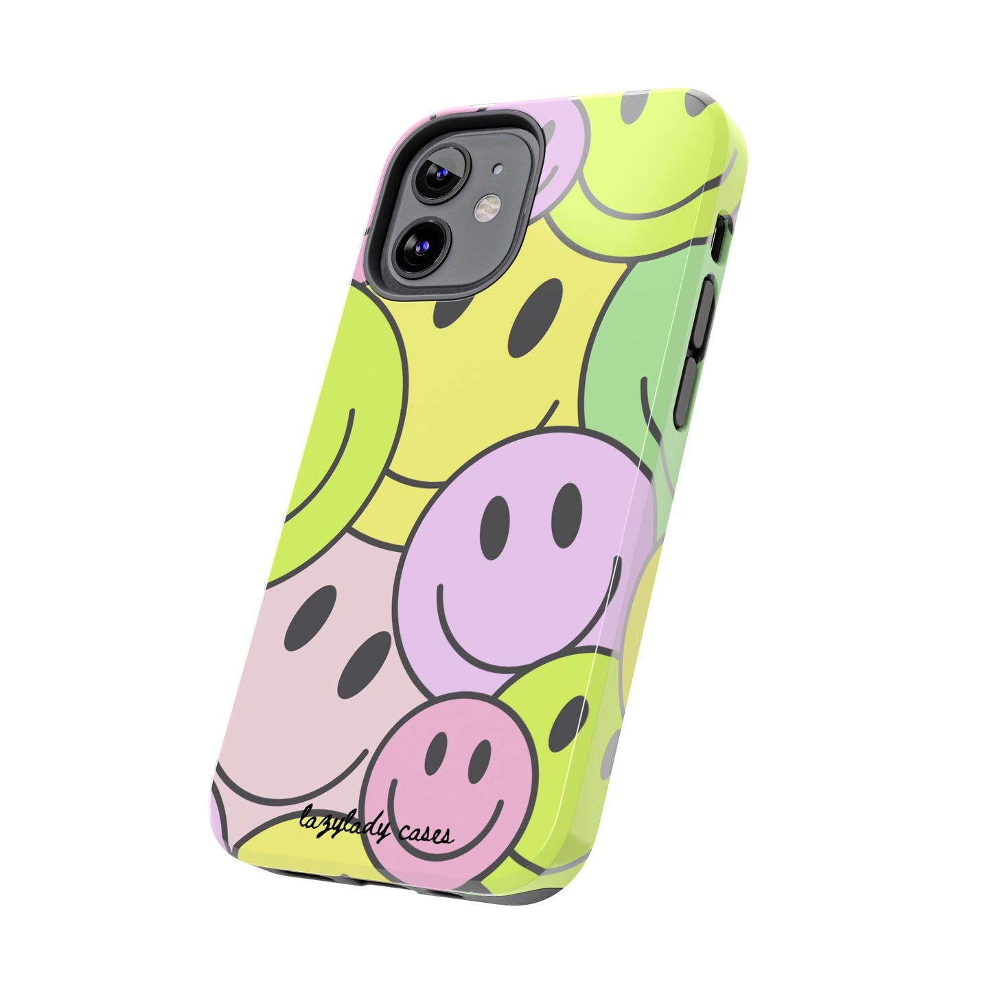 Colorful Smiley Face Tough Phone Case - Fun, Durable Protection for All Ages