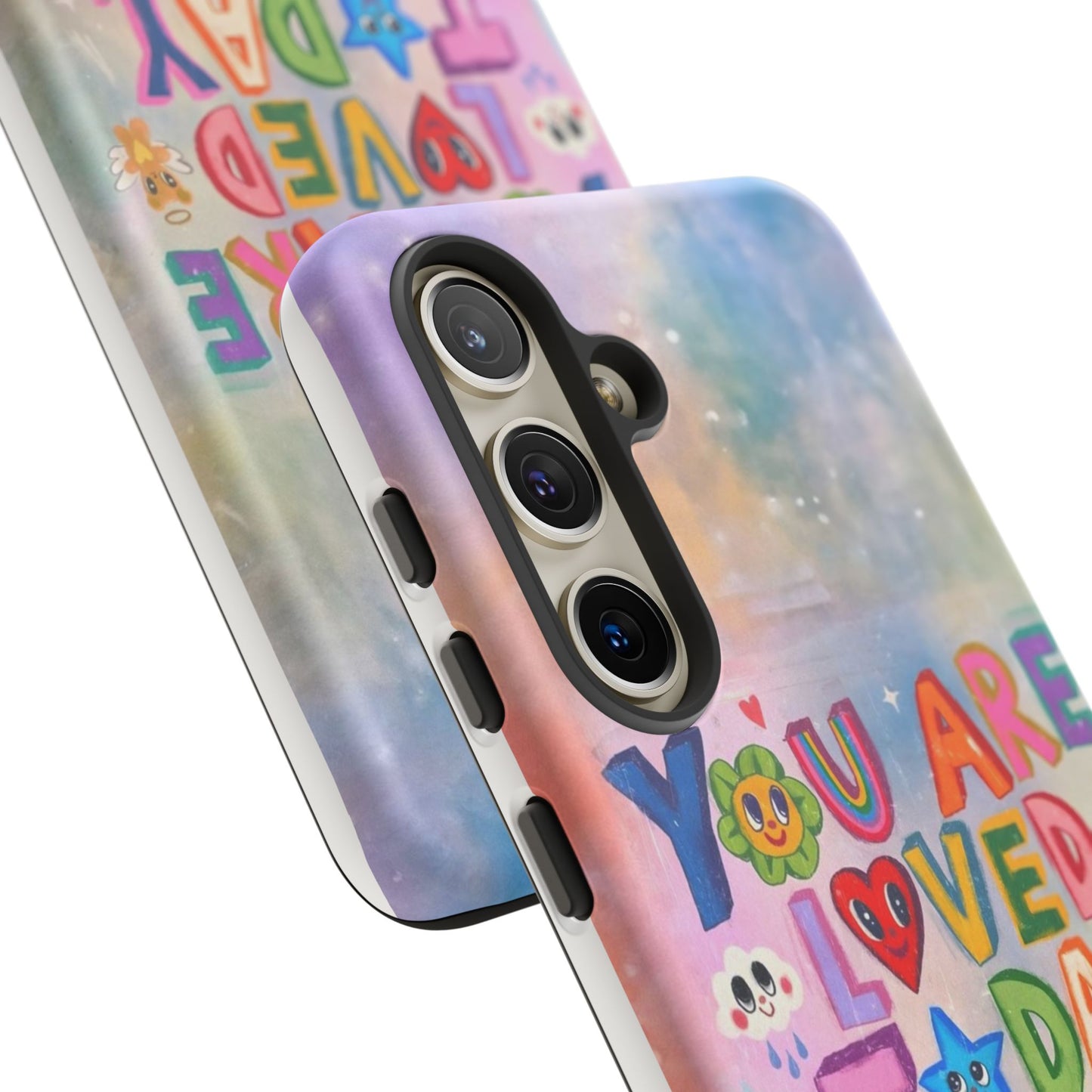 Colorful Phone Case with Positive Affirmations, Inspirational Phone Shell, Cute Gift for Teens, Motivational Tech Accessory, I Love You Case
