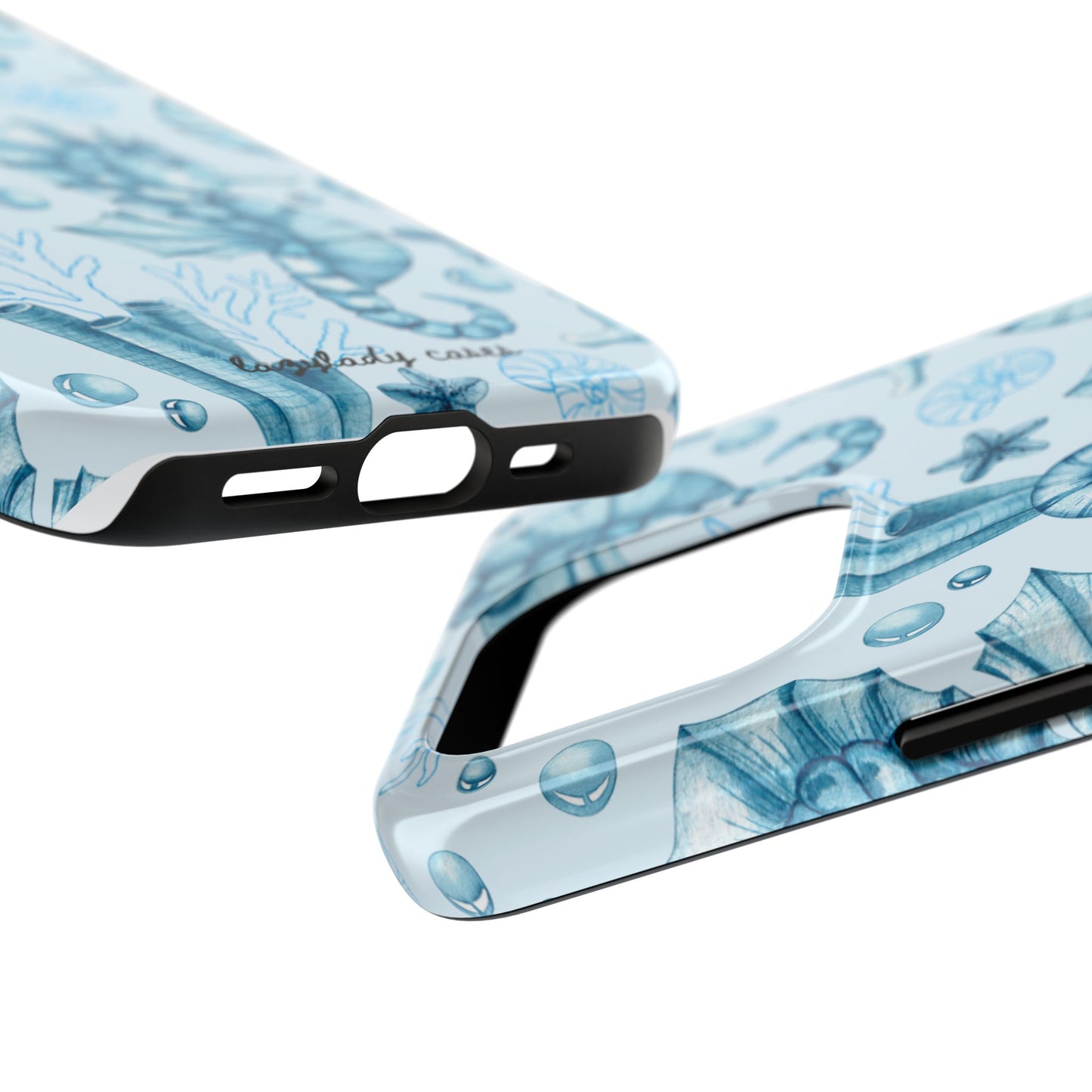 Coastal Seahorse Phone Case - Tough Protection with Beach Vibe