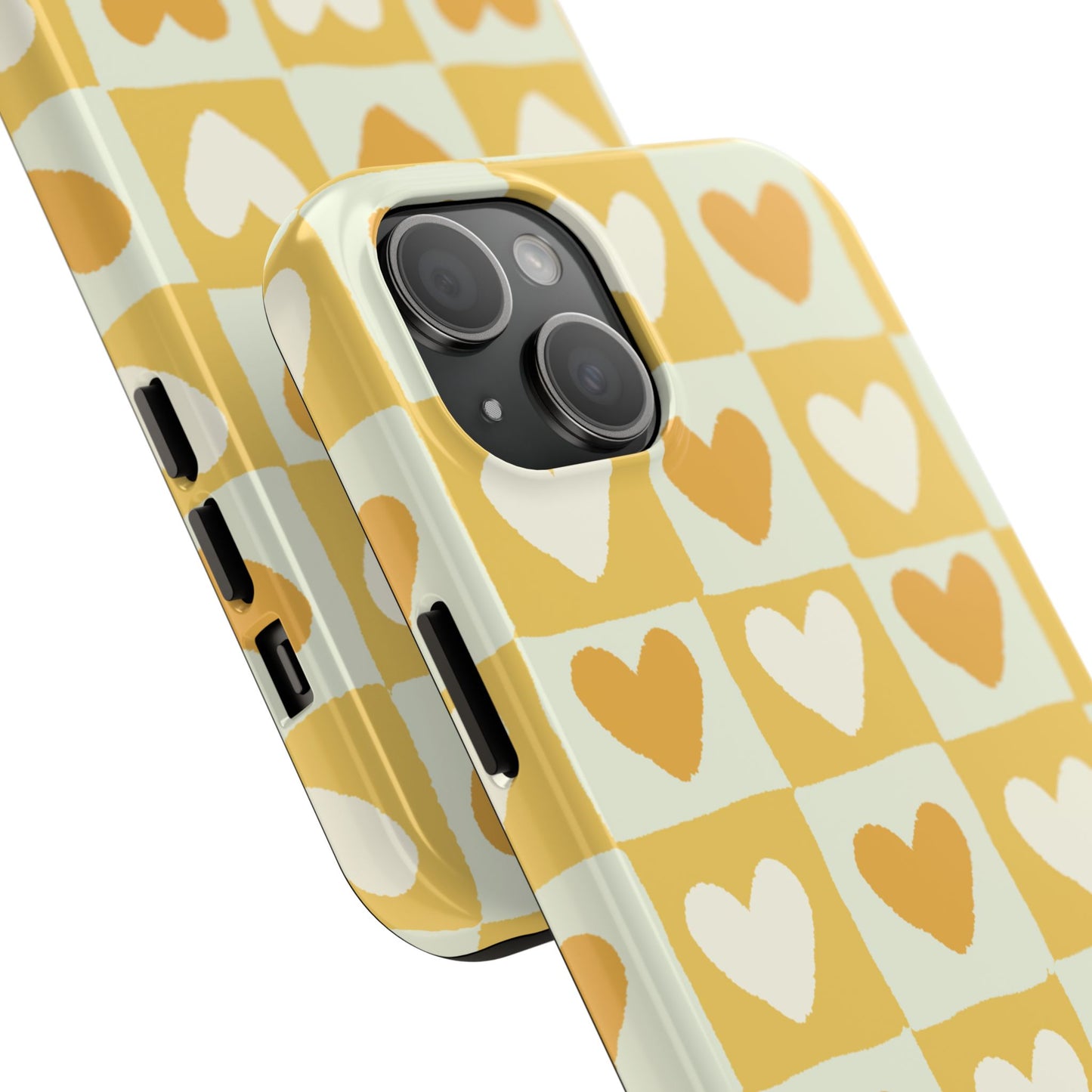 Heart Pattern Tough Phone Case - Cute & Durable for Everyday Use
