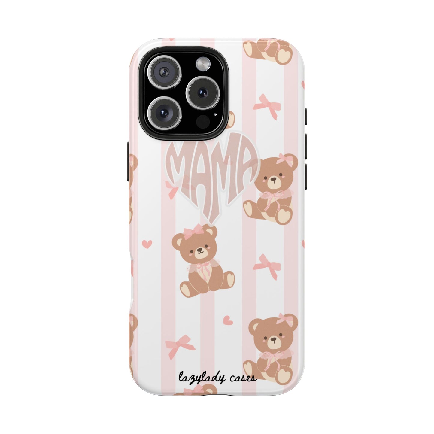 Cute Bear Mama Phone Case - Stylish Tough Case for Moms