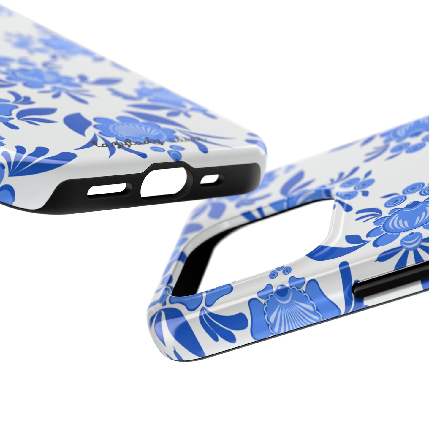 Floral Tough Phone Case - Stylish Protection for Everyday Use