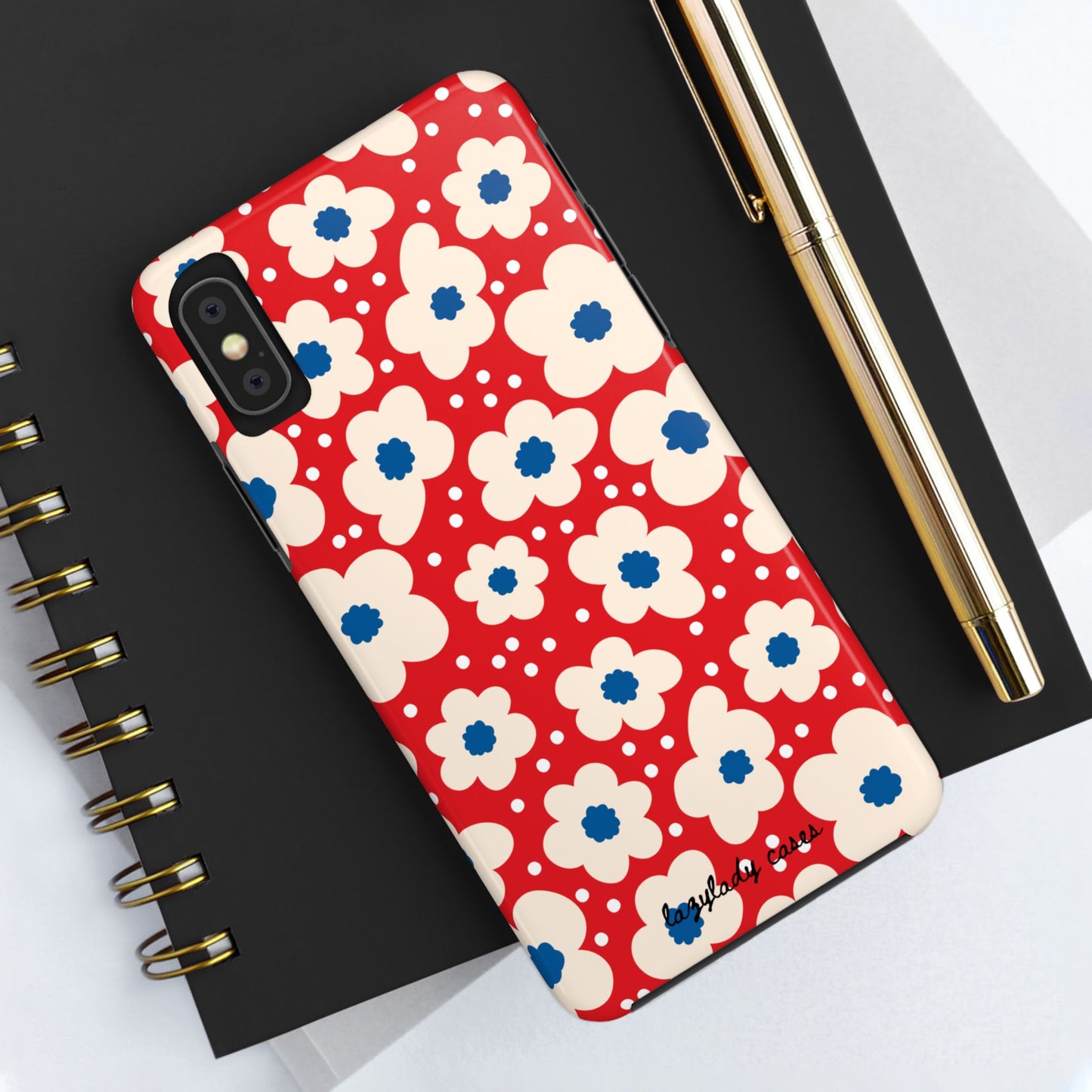 Blossom Floral Tough Phone Case - Durable Protection with Vintage Charm