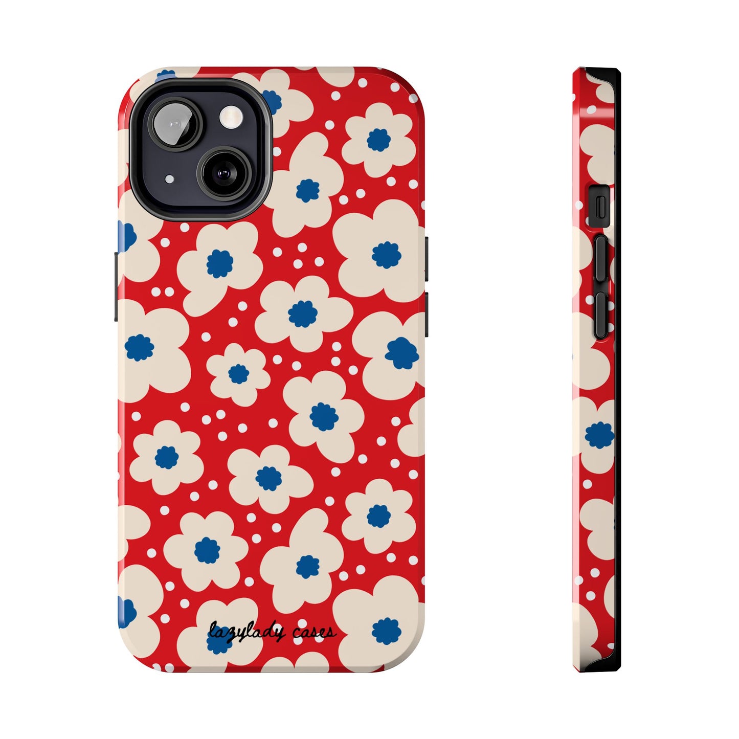 Blossom Floral Tough Phone Case - Durable Protection with Vintage Charm