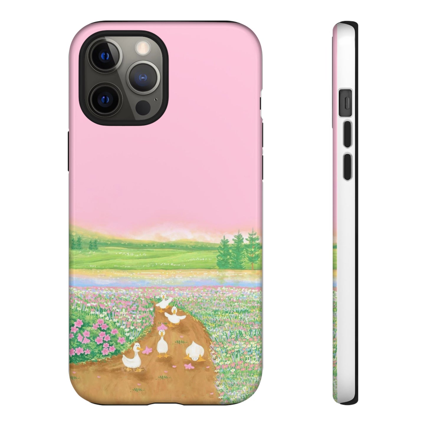 Pastel Floral Phone Case, Tough Cases for Nature Lovers, Cute Phone Accessories, Spring Gifts, Unique Mobile Covers