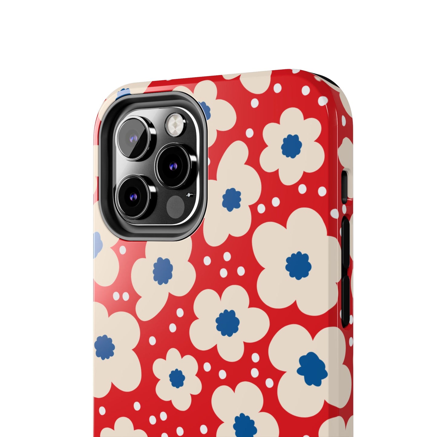 Blossom Floral Tough Phone Case - Durable Protection with Vintage Charm