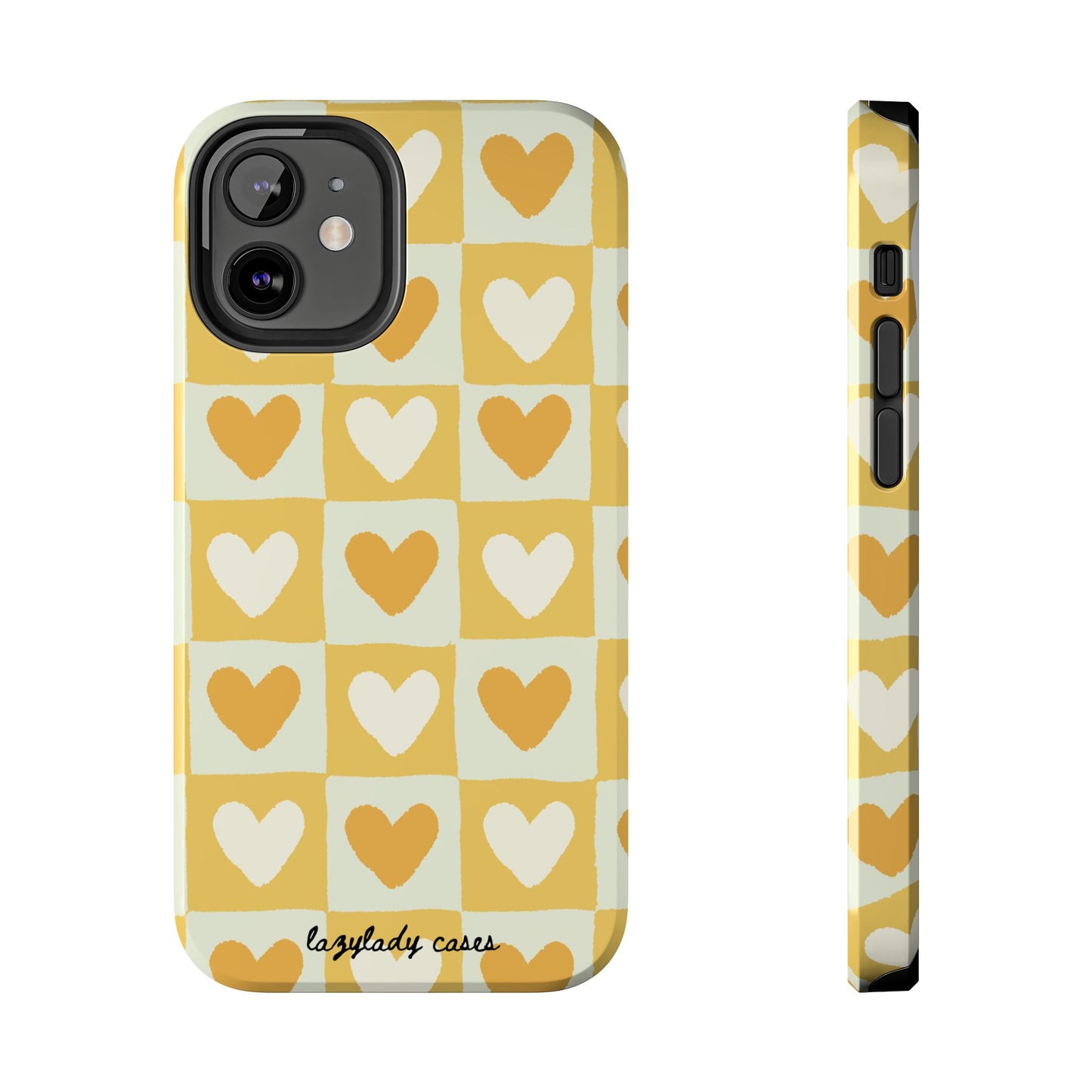 Heart Pattern Tough Phone Case - Cute & Durable for Everyday Use